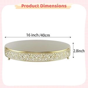 Decorative Stainless Steel Eco-friendly Customizable Cake Stand for Wedding <b>Table</b> Setup for Cakes Cupcakes and Dessert Display - Product Image 6