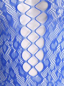 Womens <b>See</b> <b>Through</b> Fishnet Bodysuit Slim <b>Jumpsuit</b> Beachwear Leotard Clubwear Raves Blacklight Parties Night Outs Boudoir - Product Image 4