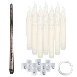 12 Velas LED Flotantes sin Llama, Funcionan con Pilas, Luz Cálida Parpadeante para Decoración de Ventanas - Product Image 3