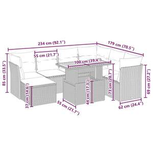 Conjunto de sofá de jardín, - Product Image 4