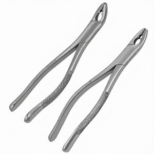 2 Piezas de Fórceps Manuales para Extracción Dental # 150AS # Pinzas de Extracción Dentales 151AS con Puntas Dentadas, Acero Inoxidable, Agarre Ergonómico - Product Image 1