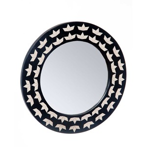 Espejo de Pared de Madera Natural Hecho a Mano con Incrustaciones de Hueso, Maravillosa Decoración para el Hogar - Product Image 6