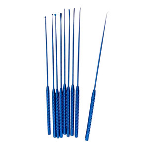 Vaslcare Titanium Rhoton Classe I Certifié CE 21cm Micro-crochet nerveux manuel, Crochet vasculaire, Spatules de dissection en acier inoxydable - Product Image 1