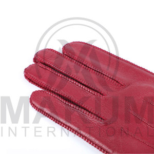 Winter <b>Gloves</b> Warm Ladies Fashion Black Opera <b>Long</b> Leather <b>Gloves</b> Customize Color and Design - Product Image 3