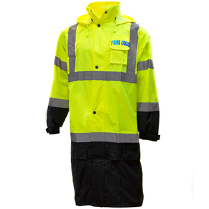 Ropa de Lluvia Reflectante de Alta Visibilidad, Traje Impermeable Resistente para Trabajo Industrial y de Construcción - Product Image 1