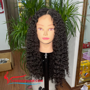 Mejor Venta Pelucas Cabello humano Cierre de encaje transparente Profundo Birmano Rizado Extensiones de cabello vietnamita SDD Venta al por mayor - Product Image 5