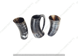 Meilleure vente Viking tasse à corne à boire nouveau Design chope à corne de buffle artisanat de haute qualité de l'Inde pour les fêtes - Product Image 5