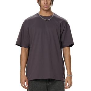 Wholesale Customizable Logo Exceptional Quality Tshirt Blank Plain Heavyweight <b>Drop</b> Shoulder Tee 100%Cotton Printing Embroidery - Product Image 1