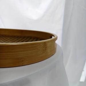 Plateau de rangement et de service élégant avec motif tissé, bords lisses, poignées faciles à saisir, parfait pour les collations, le thé, la décoration et l'usage quotidien. - Product Image 4