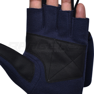 Mitaines convertibles en polaire sans doigts avec rabat, double couche de chaleur pour l'extérieur, gants de camping d'hiver - Product Image 3