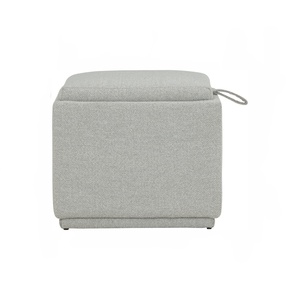 Pouf de rangement carré haut de gamme avec espace de rangement dissimulé et repose-pieds pour la maison, l'appartement et le salon - Product Image 1