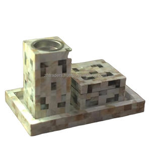 Perle céleste faite à la main nacre Mabkhara brûleur décoratif porte-encens maison mosquée Eid célébrations coffrets cadeaux de luxe - Product Image 1