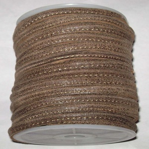 Cordones de Cuero Nappa Encerado Marrón Natural, Ecológicos, para Proyectos de Costura DIY, Zapatos, Bolsos, Joyería y Ropa - Product Image 2