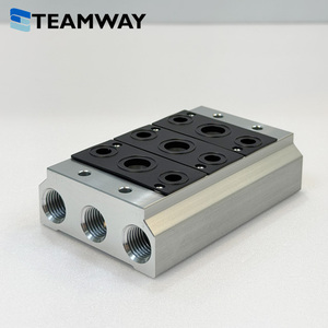 โซลินอยด์วาล์ว TEAMWAY PV ขนาด 1/4 นิ้ว แบบ G Port พร้อมขายึด, วาล์ว 5/2 5/3 ทาง แบบคอยล์เดี่ยวและคู่ สำหรับระบบควบคุมลม - Product Image 4
