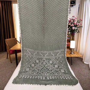 Sari indien gujarati de créateur, magnifique, couleur vive, satin froissé, pour soirée, travail de séquence, chemisier, mariage, Diwali, toutes saisons, femme - Product Image 3