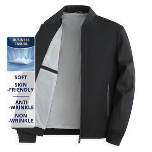 Blazer Homme Premium Anti-rides Hiver Imperméable Respirant Col Montant Toile Décontracté Habillé Léger Coupe-Vent - Product Image 4