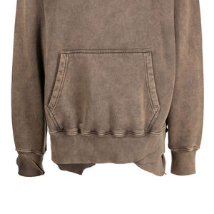 Sudadera con Capucha Gruesa de Invierno de 450GSM, 100% Algodón, Estilo Vintage con Lavado Ácido, Bolsillo con Logotipo Personalizado - Product Image 5
