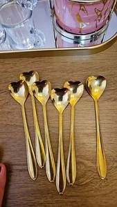 ช้อนสแตนเลสชุบเงินโทนอุ่นสไตล์โมเดิร์น ทนทาน ใช้งานได้ยาวนาน เหมาะสำหรับงานแต่งงาน อาหารประจำวัน งานเลี้ยงครอบครัว - Product Image 6