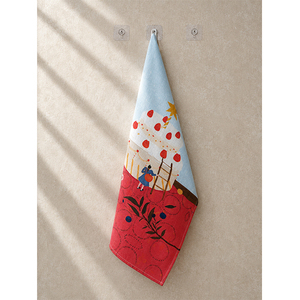 ผ้าเช็ดครัวพิมพ์ลายศิลปะพื้นบ้านสีสันสดใส |   ผ้าเช็ดจานลายสตรอว์เบอร์รีและสวน |   ผ้าเช็ดมือในครัวลายผ้าลินินตกแต่ง - Product Image 1