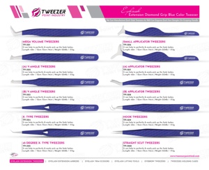 Extensions de cils Pince à épiler Pince à cils professionnelle Extra Super Sharp Point Meilleurs fournisseurs de volume Pince à épiler - Product Image 6