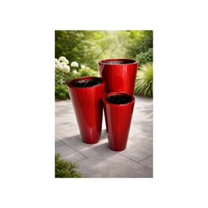Macetas de Fibra de Vidrio de Alta Calidad, Redondas, Resistentes a los Rayos UV, Ligeras, Duraderas y Ecológicas, de Diseño Moderno para Decoración del Hogar y Jardín - Product Image 1