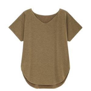 Camiseta Oversize de Corte Cuadrado para Mujer de TAYUMA INDUSTRIES, Algodón y Poliéster, Cuello Redondo, Hombros Caídos, Logotipo Personalizado, Diseño a Cuadros Ecológico - Product Image 1