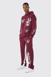 Jersey personalizado de algodón 100% para hombre, traje de talla XL, transpirable, de talla grande, informal, ropa de calle, Sudadera con capucha, chándales estampados de invierno - Product Image 2