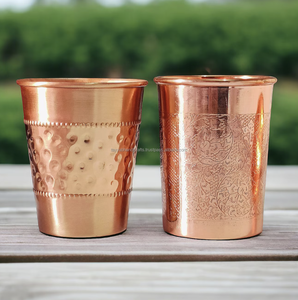 แก้วทองเหลืองดีไซน์พิเศษ ระดับพรีเมียม สไตล์คลาสสิก ชุด 10 ชิ้น ของขวัญทางธุรกิจสำหรับโรงแรม บ้าน และสำนักงาน จากอินเดีย - Product Image 5