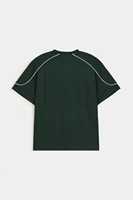 T-shirt Homme Oversize Uni Personnalisé avec Logo 100% Coton Anti-UV Streetwear Sérigraphie Coupe Ample Haute Qualité Usage Quotidien