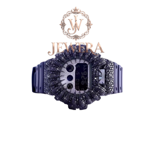 Export Quality Mossinate Premium <b>Rubber</b> <b>Watch</b> with Diamond Detailing for Fashion Lovers Available for Export Price from India - Product Image 2