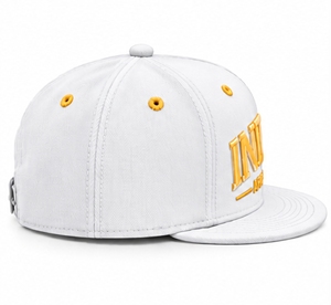Gorra Snapback Blanca de 6 Paneles con Bordado de Letras Gold Index Apparel, Gorra de Hip Hop Unisex de Algodón - Product Image 5