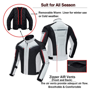 Chaqueta de Motocicleta WEARS Cardura de Alta Calidad, Transpirable, Elegante, de Cuero, Deportiva, para Motociclismo y Carreras, Servicio OEM - Product Image 3