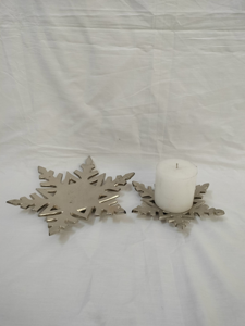 Adorno de Metal con Forma de Copo de Nieve Navideño Tradicional, el Más Vendido de RTS, Decoración para Mesa de Navidad, Figura Ecológica, Regalo Navideño - Product Image 6