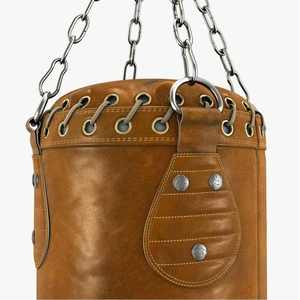 Sac de frappe lourd réglable en hauteur (60-150 cm) en cuir PU et rembourrage en coton pour la boxe/le punching - Poids personnalisable (1-2 kg) - Product Image 3