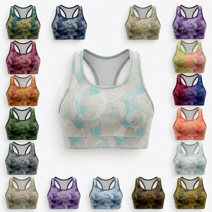 Soutien-gorge de sport sans couture en Spandex et Polyester, respirant, pour le yoga et l'entraînement, vente en gros - Product Image 1