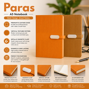 Carnet A5 Premium à couverture rigide en cuir PU, bicolore, agenda professionnel, journal de bureau, bloc-notes, cadeau promotionnel personnalisé - Product Image 2