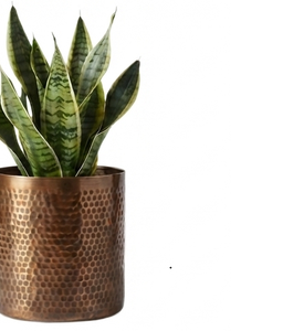Macetas de cobre de calidad de exportación, hechas a medida, macetas artesanales para plantas de suelo, para el hogar y el jardín, suministradas por India. - Product Image 3