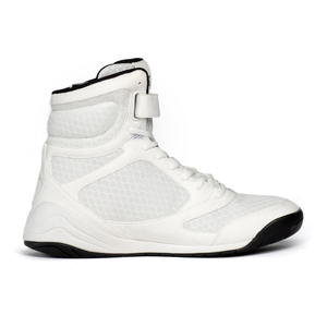 Chaussures de sport montantes pour hommes, personnalisées, imprimées et brodées, en PU, respirantes, légères et antidérapantes, pour la lutte et la boxe, vente en gros - Product Image 1