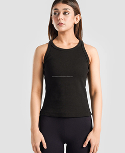 Camisetas sin mangas para mujer, talla XL, soporte medio, cuello redondo, personalizadas, ecológicas, con patrón sólido bordado, MOQ bajo - Product Image 2