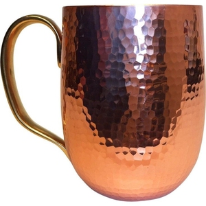 Handmade Hammered Moscow Mule Copper Mugs Set Pure Solid Copper Beer Cocktail Cups Custom Wholesale <b>Metal</b> Barware Tumbler Mugs - Product Image 5