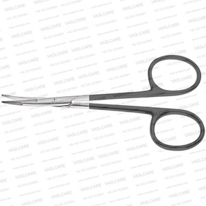 Ciseaux à lame courbée dentelée Supercut de 11,5 cm, ciseaux de chirurgie faciale à double biseau pour une dissection précise des tissus par Vaslcare - Product Image 6