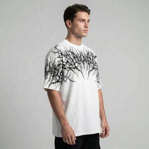 Camiseta de Hombre de Alta Calidad, Diseño Elegante, Logotipo Personalizado Impreso, Ropa Urbana, Camisetas de Hombre con Serigrafía - Product Image 2