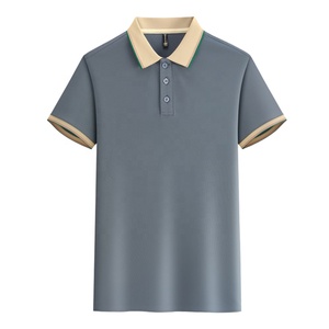 Unisex Casual Color‑Block <b>Polo</b> <b>Shirt</b> Breathable Polyester Blend Pique Fabric Staff Uniform Comfortable Short Sleeve Workwear - Product Image 6