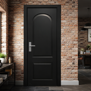 Puertas de Madera MDF Sólidas de Estilo Europeo Contemporáneo para Habitaciones, Puertas Resistentes al Agua y al Fuego con Revestimiento de Polímero - Product Image 3