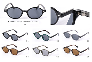 LMAMBA 99023 Fashion Trendy Retro UV400 Shade Designer Custom Logo Classic Unisex TR90+CP Round Frame Women Men <b>Sunglasses</b> 2026 - Product Image 6