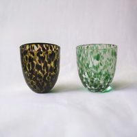 Cadeaux d'entreprise de Noël élégants de haute qualité, verre soufflé brillant multifonctionnel en verre sodocalcique pour boissons et fabrication de bougies, écologique