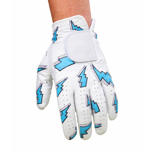Gants de golf pour hommes en cuir Cabretta perforé, logo imprimé en sérigraphie, emballage personnalisé, fermeture antidérapante à boucle auto-agrippante - Product Image 5