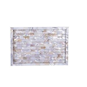 Plateau de rangement multifonctionnel de luxe moderne en nacre Royal Classic, compatible lave-vaisselle - Product Image 1