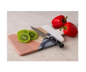 Tabla de cortar de mármol de piedra natural para una preparación de alimentos saludable, que proporciona una superficie no porosa e higiénica. - Product Image 6