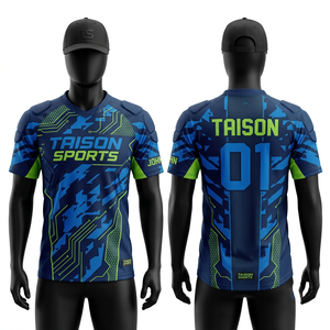 Tissu interlock en polyester premium 280 GSM, gris camouflage, maillot de paintball avec panneaux latéraux en mesh, logo personnalisé par sublimation - Product Image 4